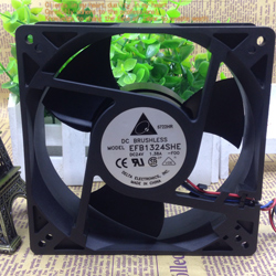 3-Wire Brand New DELTA 12738 12.7CM Frequency Converter Equipment Fan 24V 1.38A EFB1324SHE-FOO