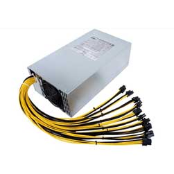 Power Supply for HIBT POWER 2000W 8 Graphics Card Platform 4U Single Channel With 10xP6 Connections