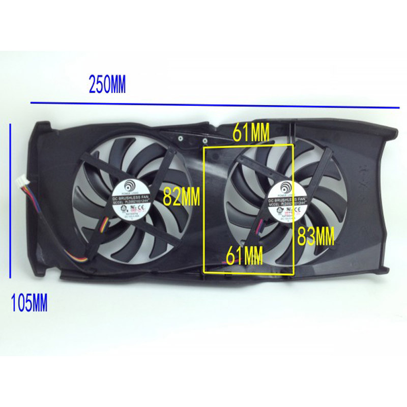 Graphics Card Fan for SAPPHIRE PLD09210D12HH
